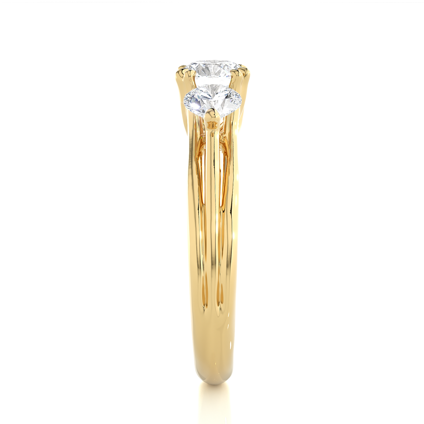 Triad Solitaire Ring
