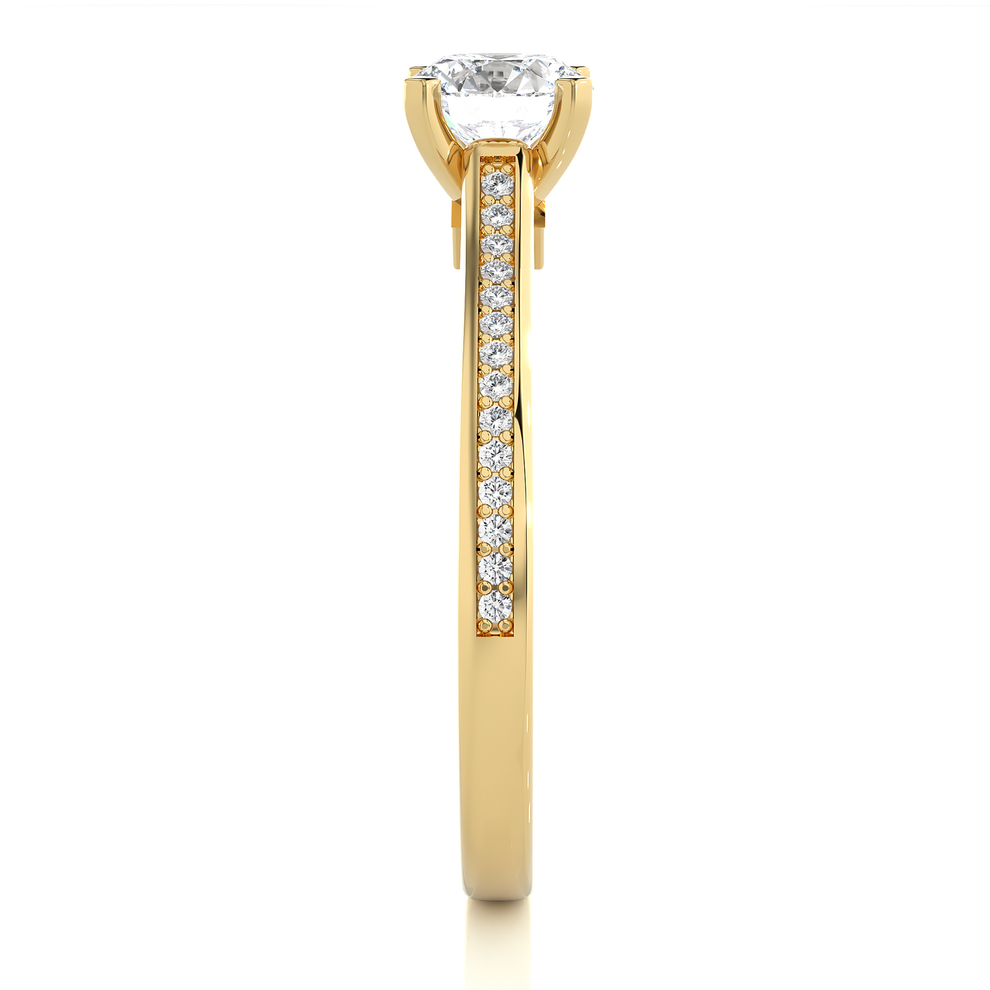Aurora Side Stone Ring