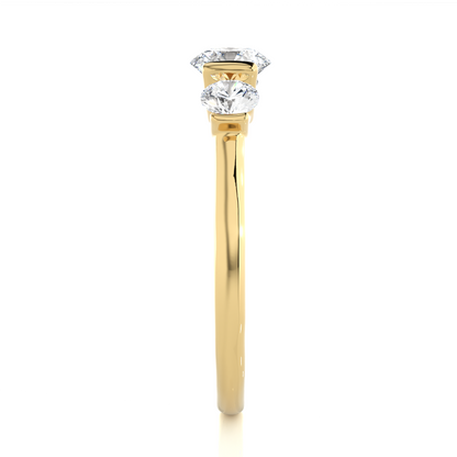 Unique Triplet Ring
