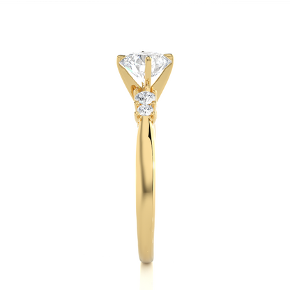 Starlight Side Stone Ring