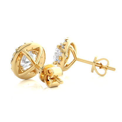 Vintage Halo Studs Earrings