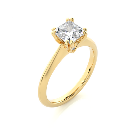 Classic Princess Solitaire Ring