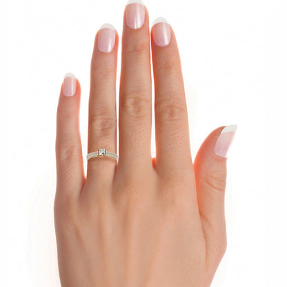 Infinite Princess Side Stone Ring