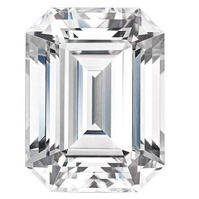 emerald cut moissanite