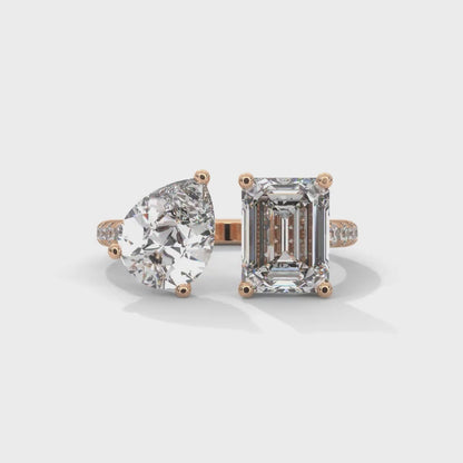 Majestic Toi Et Moi Ring