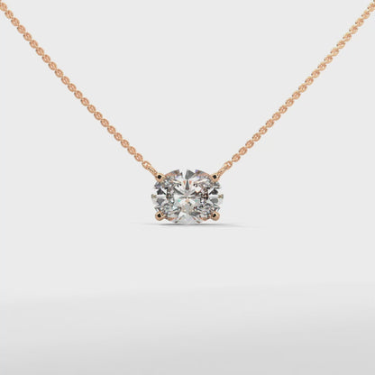 Bellatrix Oval Pendant With Chain