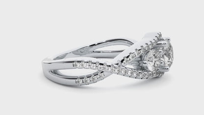 Triplet Side Stone Ring