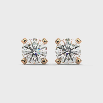 Norvina Round Stud Earrings