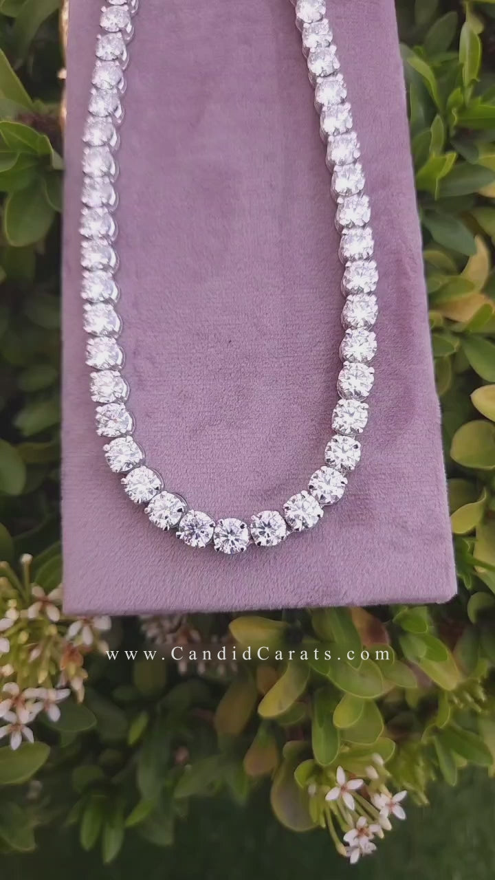 Load video: Labgrown Diamond Neckline 1ct each