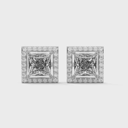 Avenoire Princess Halo Studs