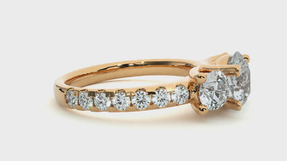 Bridal Three Stone Ring