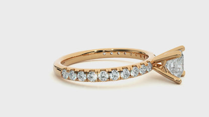 Imperial Princess Side Stone Ring
