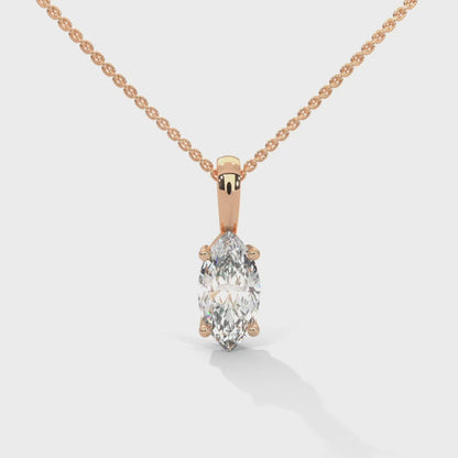 Mirevane Marquise Pendant With Chain