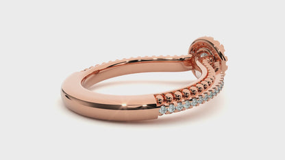Multi Halo Soitaire Ring