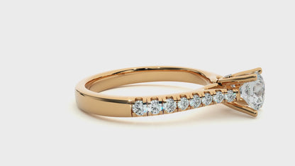 Grandeur Side Stone Ring