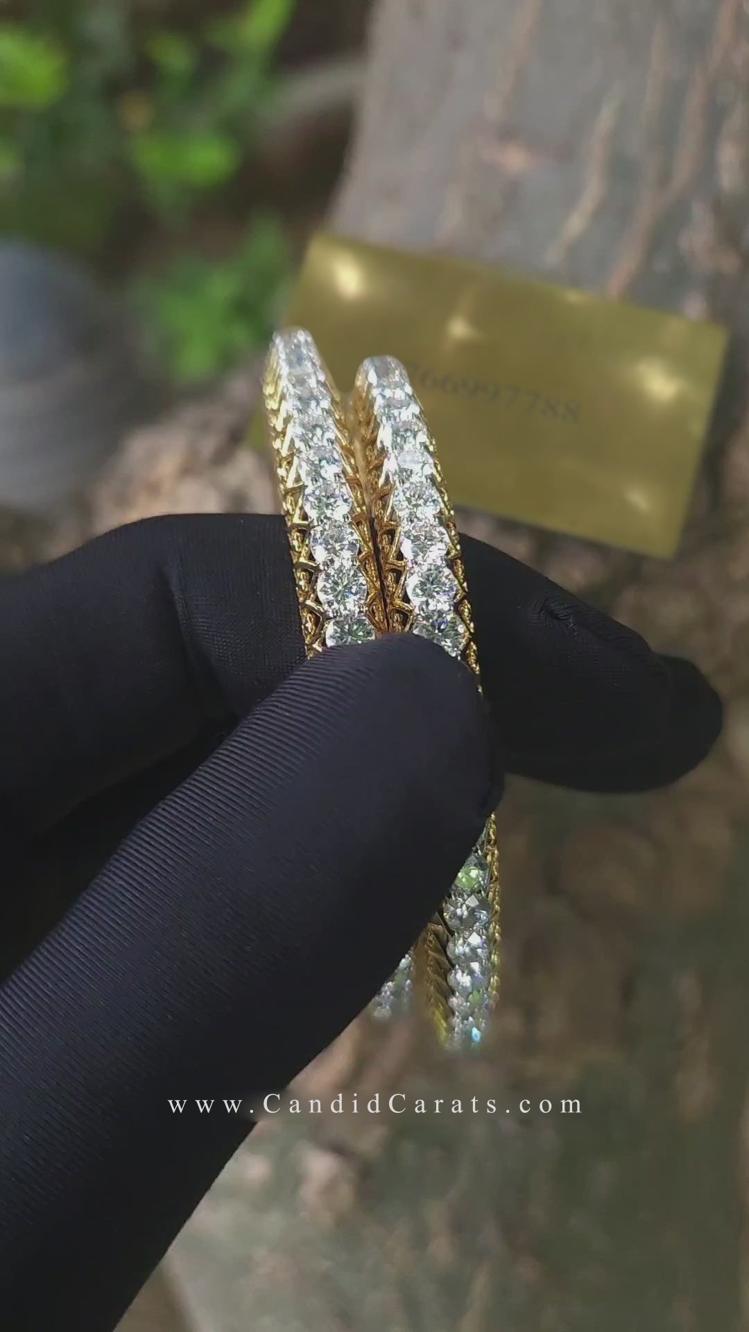 Load video: Labgrown Diamond Bangles 25 cents each