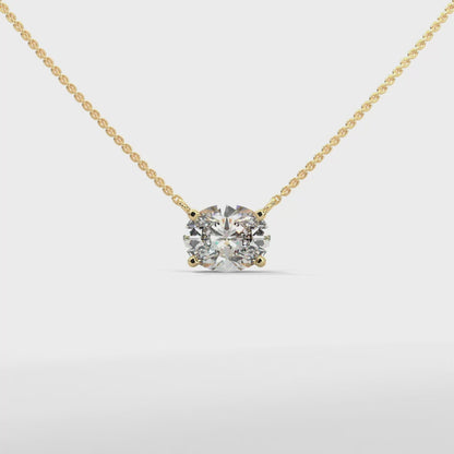 Bellatrix Oval Pendant With Chain