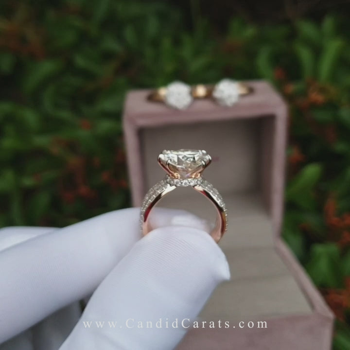 Load video: Labgrown Heart Ring 5ct