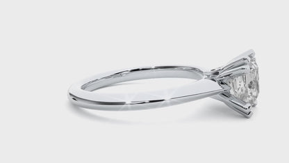 Classic Princess Solitaire Ring