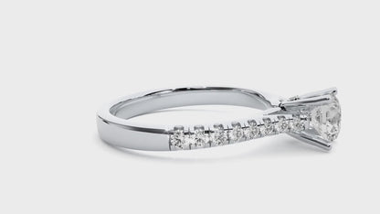 Grandeur Side Stone Ring