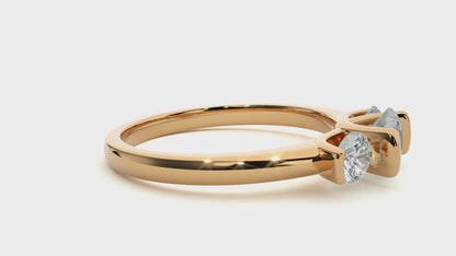 Unique Triplet Ring