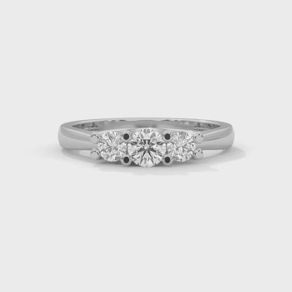 Trinity Solitaire Ring