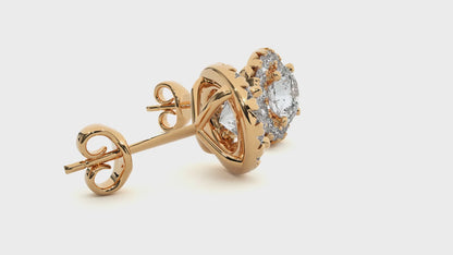 Vintage Halo Studs Earrings