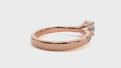 Grandeur Side Stone Ring