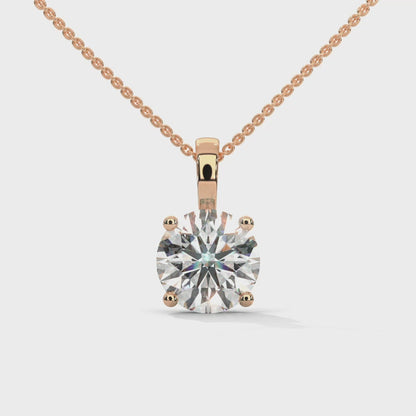 Norielle Round Pendant With Chain