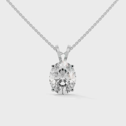Olyssia Oval Pendant With Chain