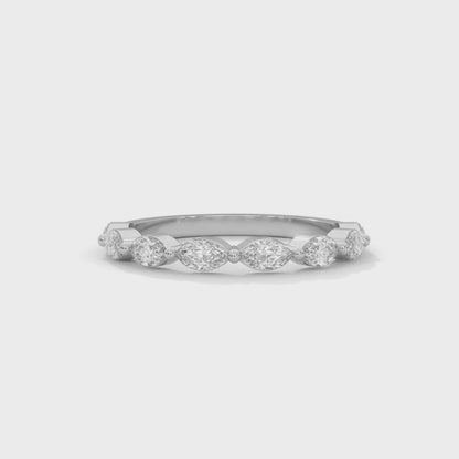 Marquise Half Eternity Band
