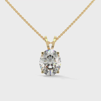 Olyssia Oval Pendant With Chain