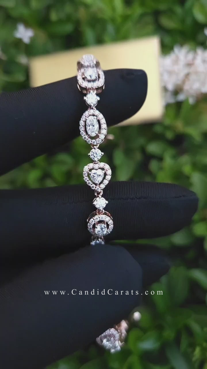 Load video: Labgrown Fancy Shape Bracelet