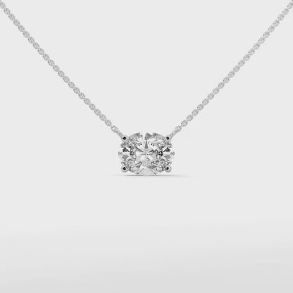 Bellatrix Oval Pendant With Chain