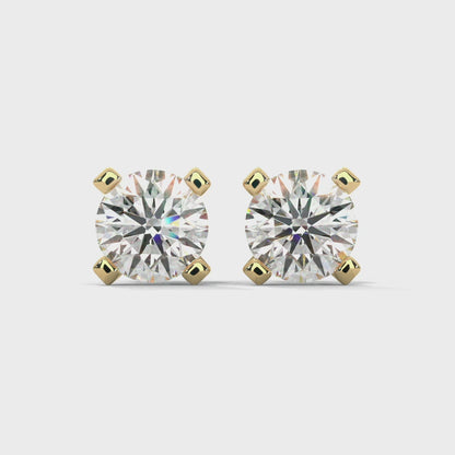 Norvina Round Stud Earrings