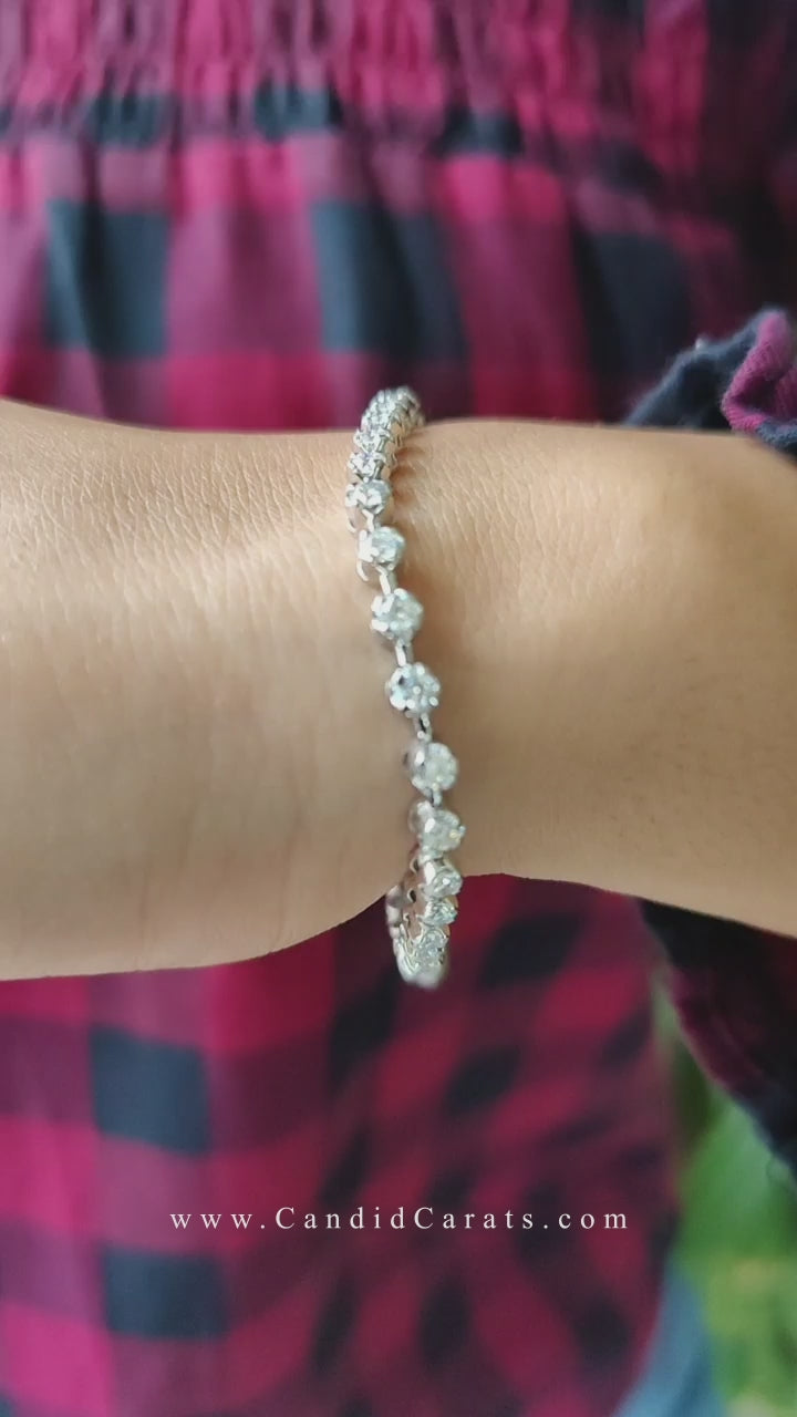 Load video: Labgrown Bracelet 10 cent each