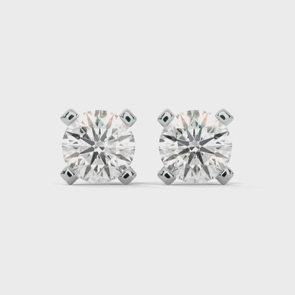 Norvina Round Stud Earrings