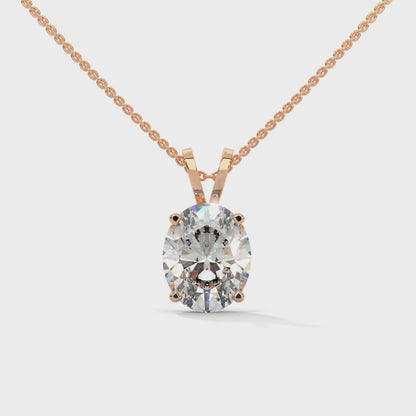 Olyssia Oval Pendant With Chain