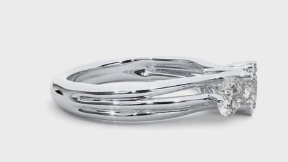 Triad Solitaire Ring