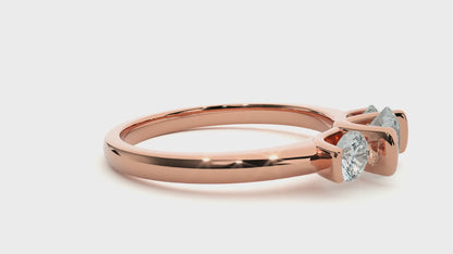 Unique Triplet Ring