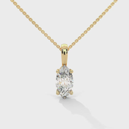 Mirevane Marquise Pendant With Chain