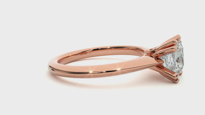 Classic Princess Solitaire Ring