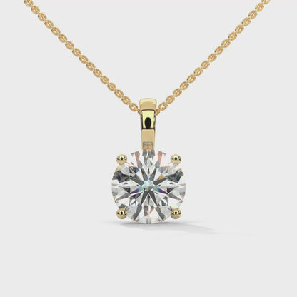 Norielle Round Pendant With Chain