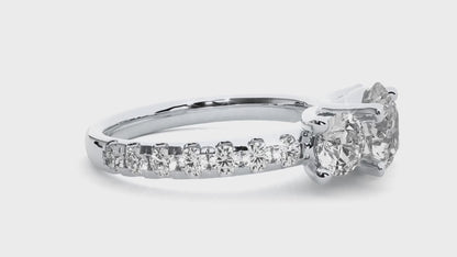 Bridal Three Stone Ring